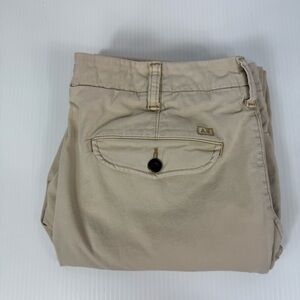 American Eagle Next Level Flex Slim Straight Beige Tan Khaki Pant Men's 34x32